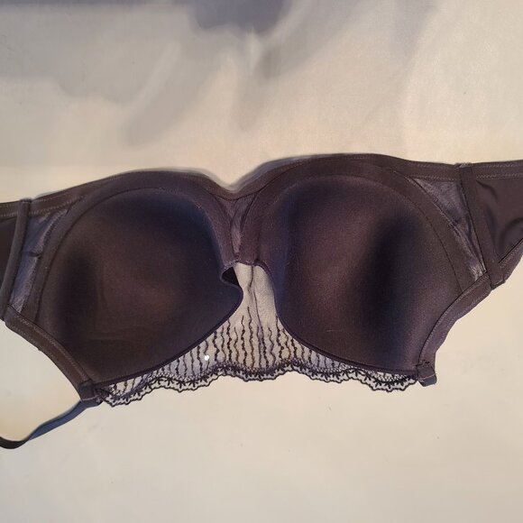 Soma lace and sequined underwire bra 36C. Beautiful, half cami bralette - Picture 3 of 5